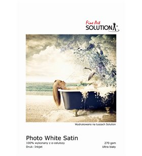 Solution Fine Art PHOTO WHITE SATIN 270 gsm, prodej papíru pro tisk fotek