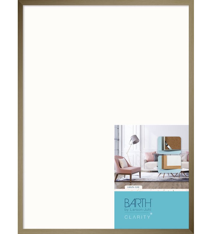 Hotový rám BARTH série 916: Kartáčovaný bronz, rámečky, hotové rámy na obrazy, klip rámy